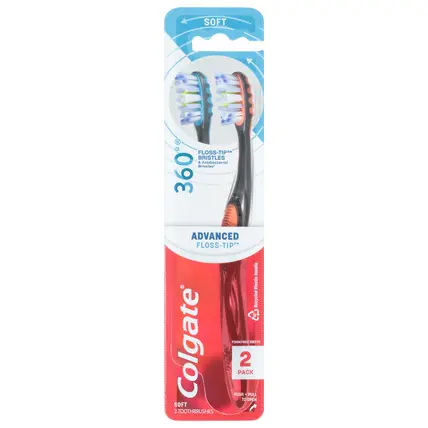 Colgate 360 Soft Toothbrushes 2 ea