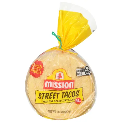 Mission Street Tacos Yellow Corn Tortillas 24 ea