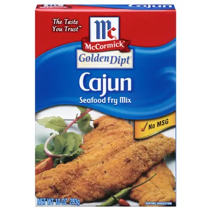 McCormick Golden Dipt Fry Mix - Cajun, 10 oz