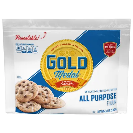 All Purpose Flour with Resealable Bag, 4.25 pounds