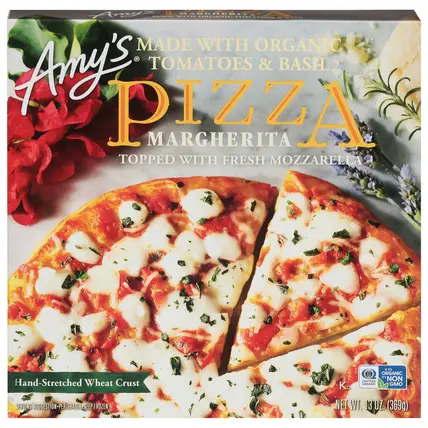 Amy's Hand-Stretched Wheat Crust Margherita Pizza 13 oz