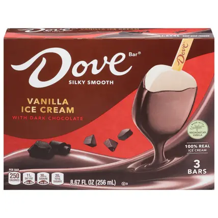 Dove Vanilla Ice Cream 3 ea