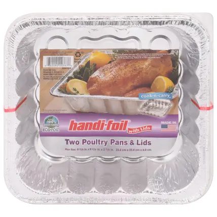 Handi-Foil Poultry Pans & Lids 2 ea