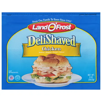 Land O'Frost DeliShaved Chicken 9 oz