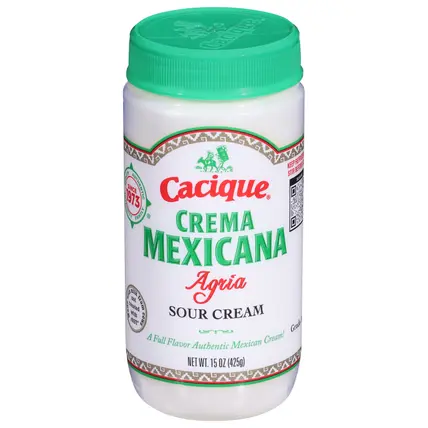 Crema Mexicana Agria Sour Cream 15 oz