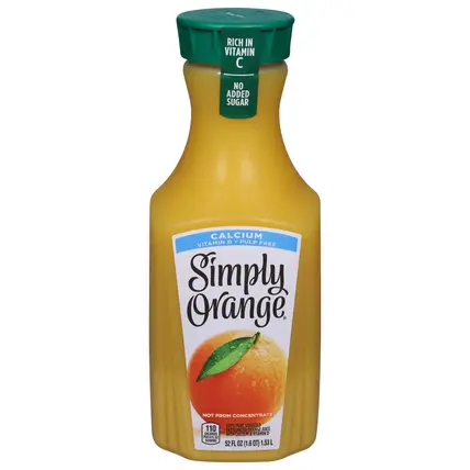 Simply Calcium Pulp Free Orange 52 fl oz