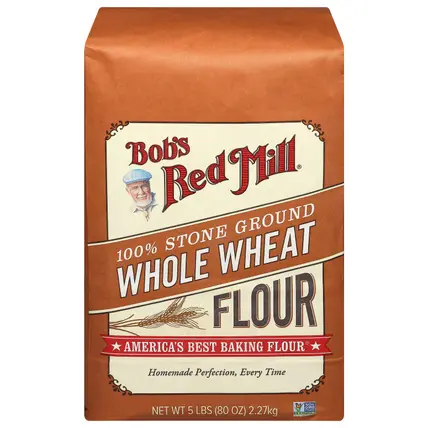 100% Stone Ground Whole Wheat Flour 80 oz