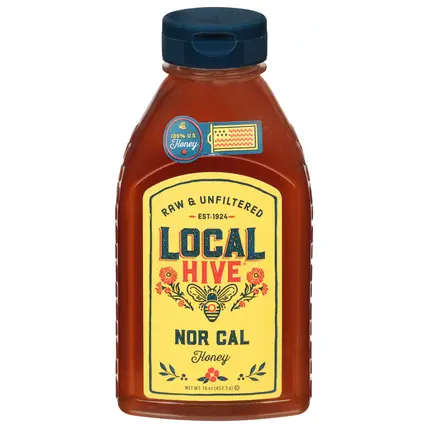 Local Hive Raw & Unfiltered Nor Cal Honey 16 oz