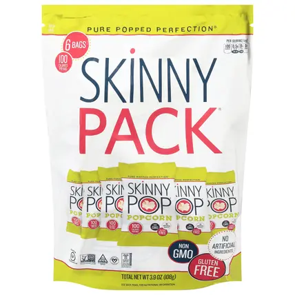 SkinnyPop Skinny Pack Popcorn 6 ea
