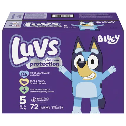 Platinum Protection Baby Diapers, Size 5 (27+ lbs), 72 Count