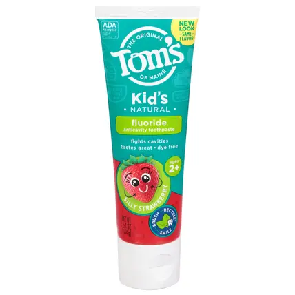 Tom's of Maine Kid's Natural Silly Strawberry Toothpaste 5.1 oz