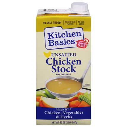 Unsalted Chicken Stock for Cooking 32 oz