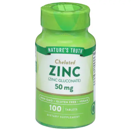 Chelated 50 mg Zinc 100 Tablets