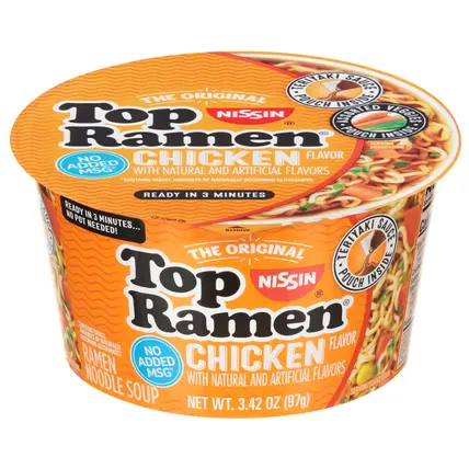 Top Ramen Chicken Flavor Ramen Noodle Soup 3.42 oz