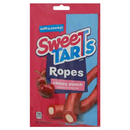 Sweetarts Ropes Cherry Punch Candy 5 oz