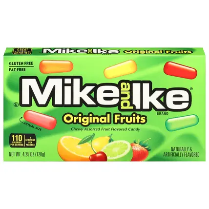 Mike and Ike Original Fruits Fruit Flavored Candy 4.25 oz