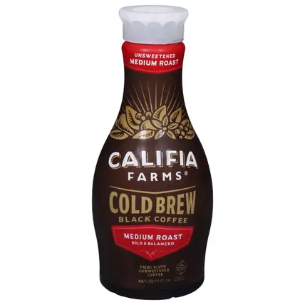 Medium Roast Cold Brew Unsweetened Black Coffee 48 fl oz