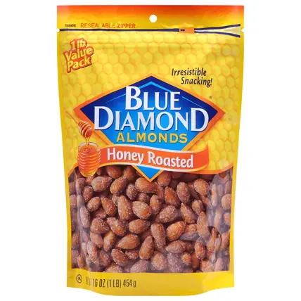 Blue Diamond Honey Roasted Almonds Value Pack 16 oz
