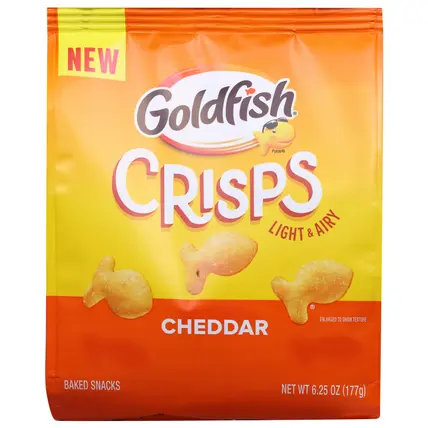 Goldfish Light & Airy Cheddar Crisps 6.25 oz