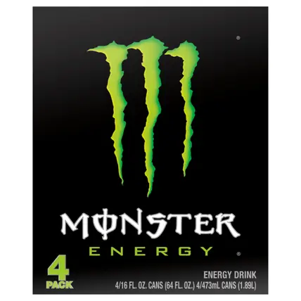 Monster Energy Energy Drink 4 - 16 fl oz Cans