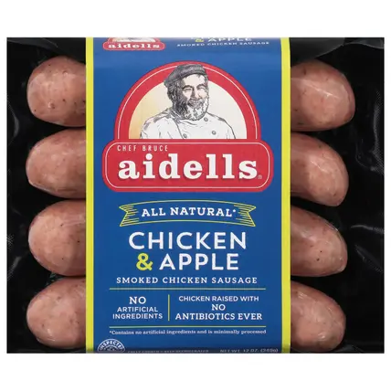 Aidells All Natural Smoked Chicken & Apple Sausage 12 oz