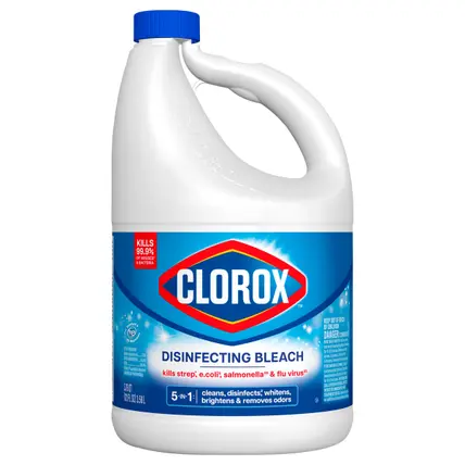 Disinfecting Bleach, Regular(Concentrated Formula) - 121 Ounce Bottle