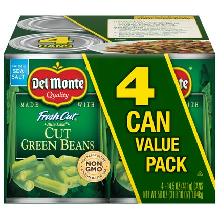 Blue Lake Cut Green Beans, 14.5 oz Can (Pack of 4)