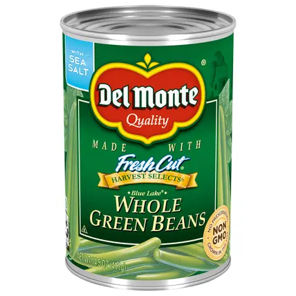 Harvest Selects Blue Lake Whole Green Beans, 14.5 oz Can