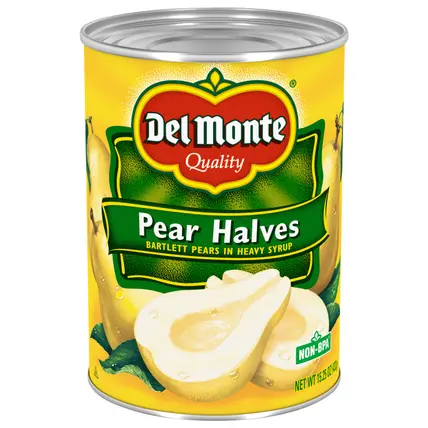 Bartlett Pear Halves in Heavy Syrup, 15.25 oz Can