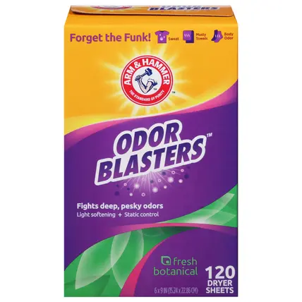 Odor Blasters Fresh Botanical Dryer Sheets 120 Each