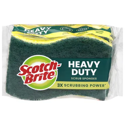 Scotch-Brite Heavy Duty Scrub Sponges 3 Each