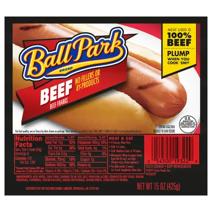 Beef Hot Dogs, 8 Count