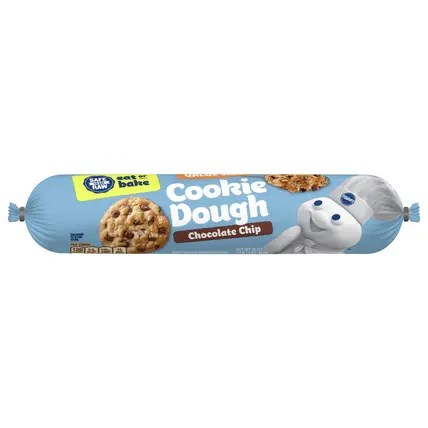Eat or Bake Refrigerated Cookie Dough, Chocolate Chip, Value Size, Makes 30 Cookies, 30 oz