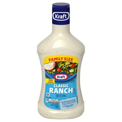 Kraft Classic Ranch Salad Dressing Family Size, 24 fl oz Bottle