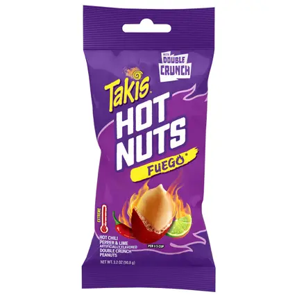 Hot Nuts Extreme Fuego Double Crunch Peanuts 3.2 oz