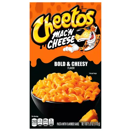 Mac'N Cheese Pasta With Flavored Sauce Bold & Cheesy Flavor 5.9 Oz