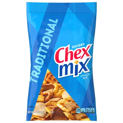 Chex Mix Traditional Savory Snack Mix, 8 oz