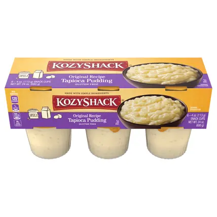 Tapioca Pudding, Gluten Free Dessert, 4 oz, 6 Count