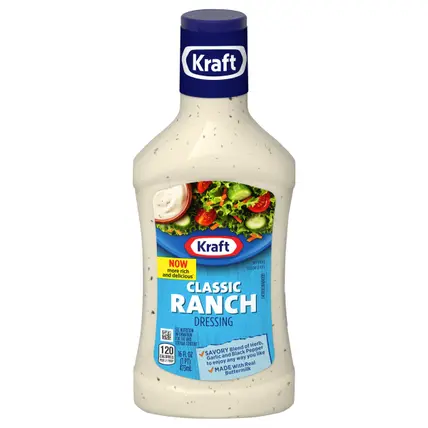 Kraft Classic Ranch Dressing, 16 fl oz Bottle