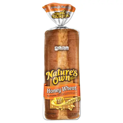 Nature's Own Honey Wheat, Honey Wheat Sandwich Bread, 20 oz Loaf