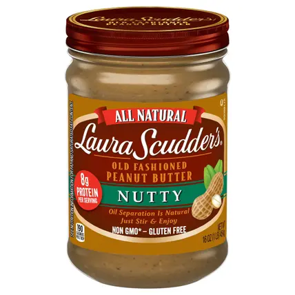 All Natural Nutty Peanut Butter, 16 oz. Jar