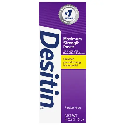 Maximum Strength Baby Diaper Rash Cream, 40% Zinc Oxide, 4 oz