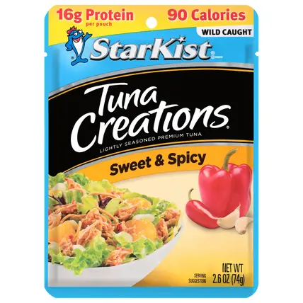 Creations Wild Caught Premium Sweet & Spicy Tuna 2.6 oz