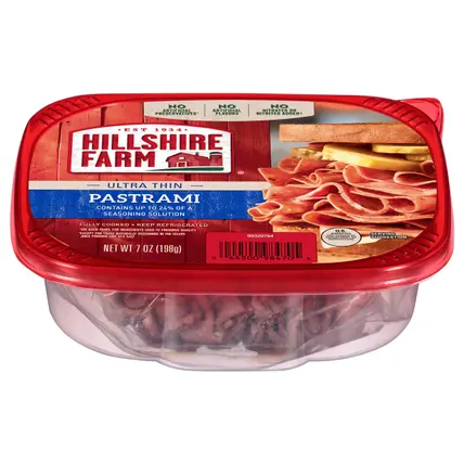 Hillshire Farm Ultra Thin Sliced Pastrami Sandwich Meat, 7 oz