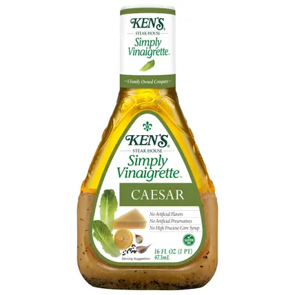 Ken's Steak House Simply Vinaigrette Caesar Dressing 16 fl oz