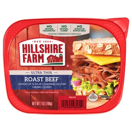 Hillshire Farm Ultra Thin Sliced Roast Beef Sandwich Meat, 7 oz