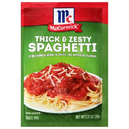 McCormick Thick & Zesty Spaghetti Sauce Mix 1.37 oz