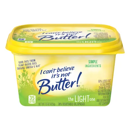 I Can't Believe It's Not Butter! The Light One 28% Vegetable Oil Spread 15 oz