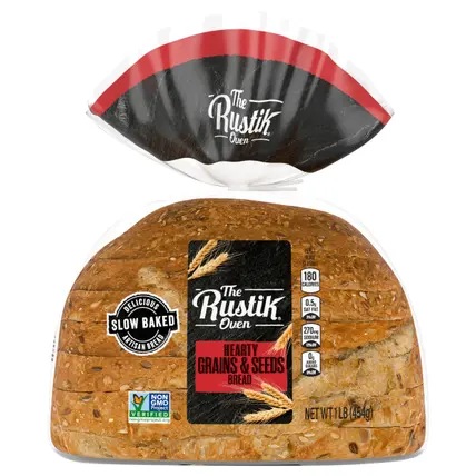 The Rustik Oven Hearty Grains & Seeds Bread, 16 oz