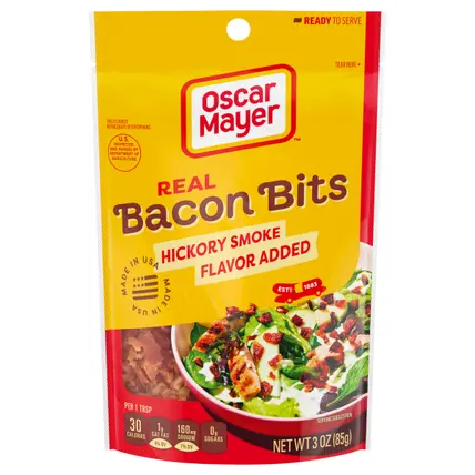 Oscar Mayer Real Bacon Bits, 3 oz Bag, 0.5-1 cup